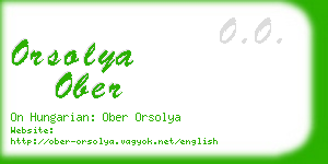 orsolya ober business card